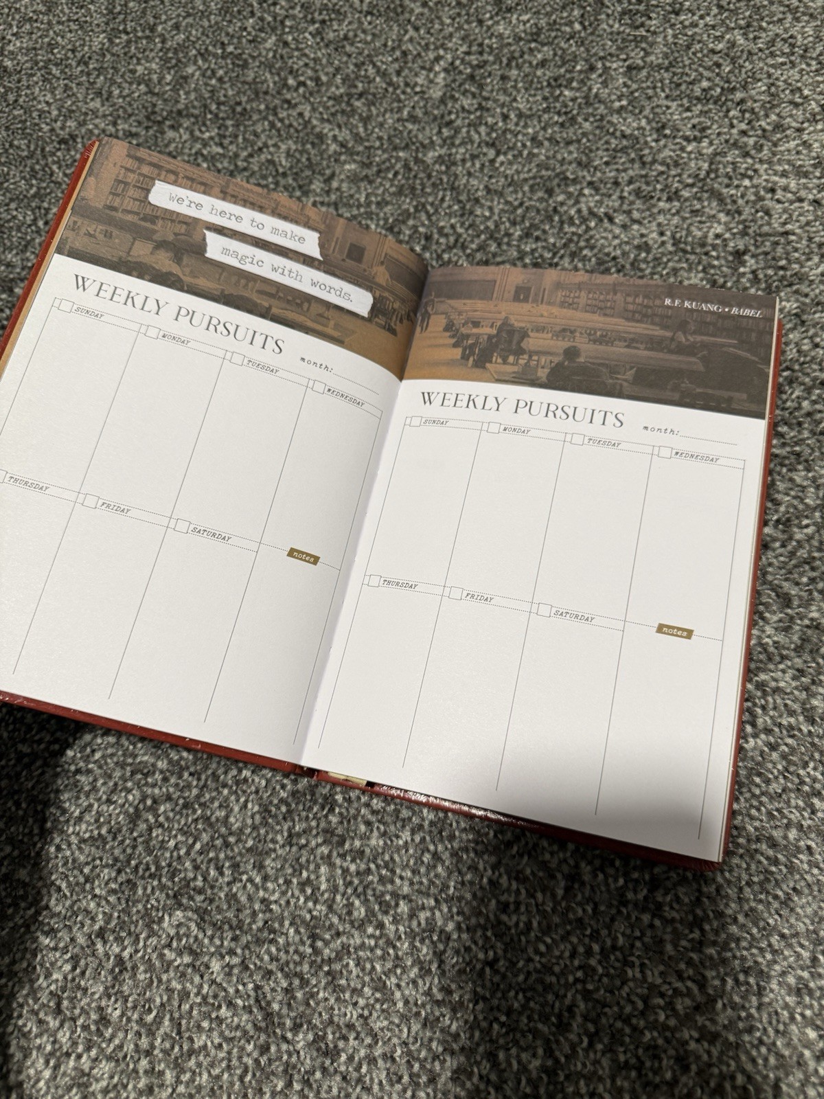 Owlcrate Reading Planner Journal Notebook Book Tracker Undated Any Year