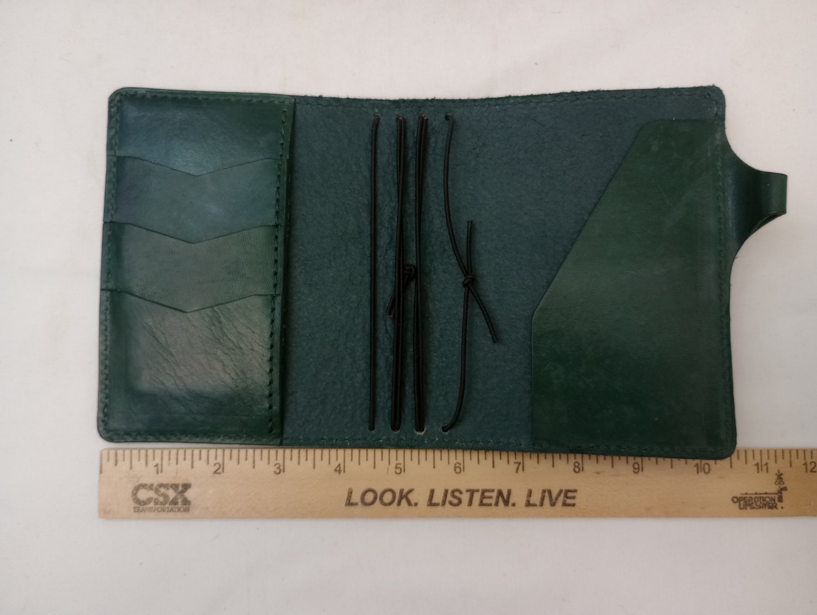 Chic Sparrow Pocket Size Black Leather Travelers Notebook