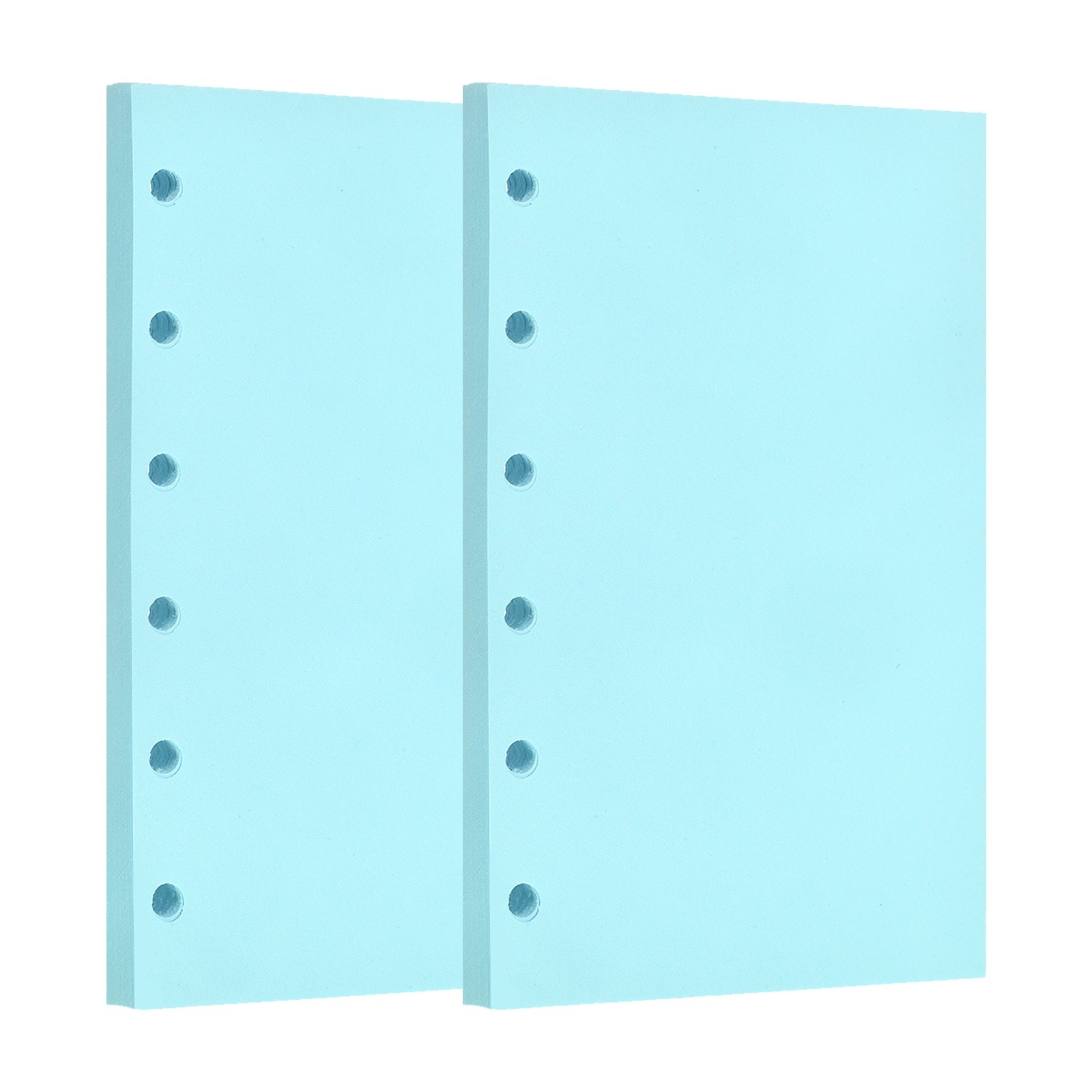 120 Sheets/240 Pages A7 Blank Refill Paper for Refillable Binders, Blue