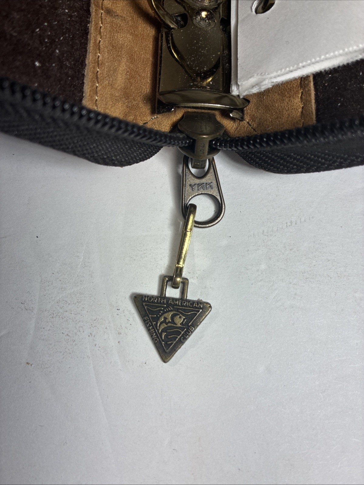 Vintage 1996 Franklin Covey 6 Ring Zip Around Full-Grain Leather Made In Korea