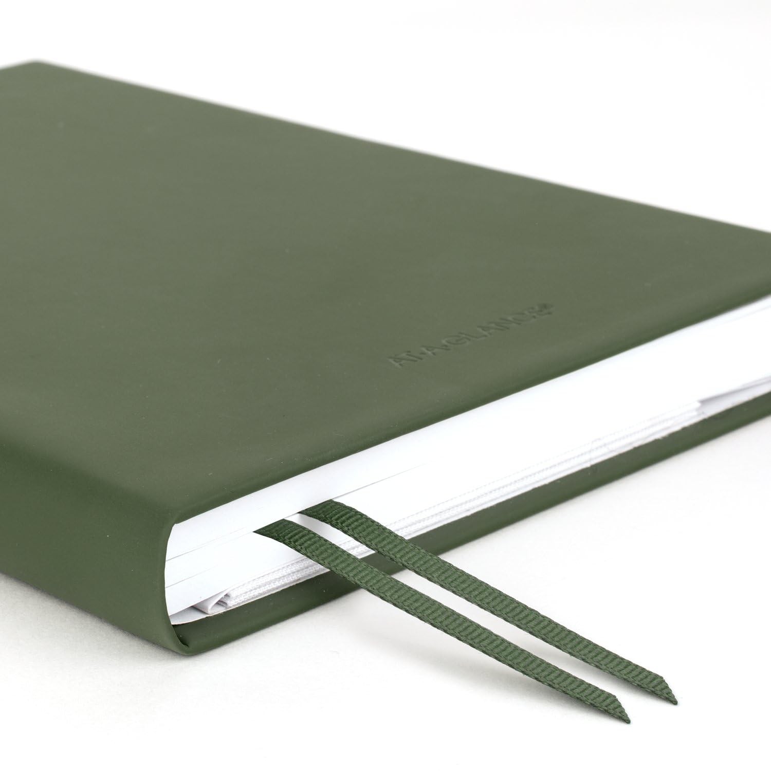 At a Glance Hardcover Planner Three Step Goal System Undated 12 Months Green