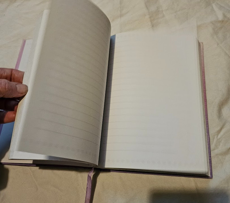 This Christian Art Gifts journal Purple lined Hardcover Ombre