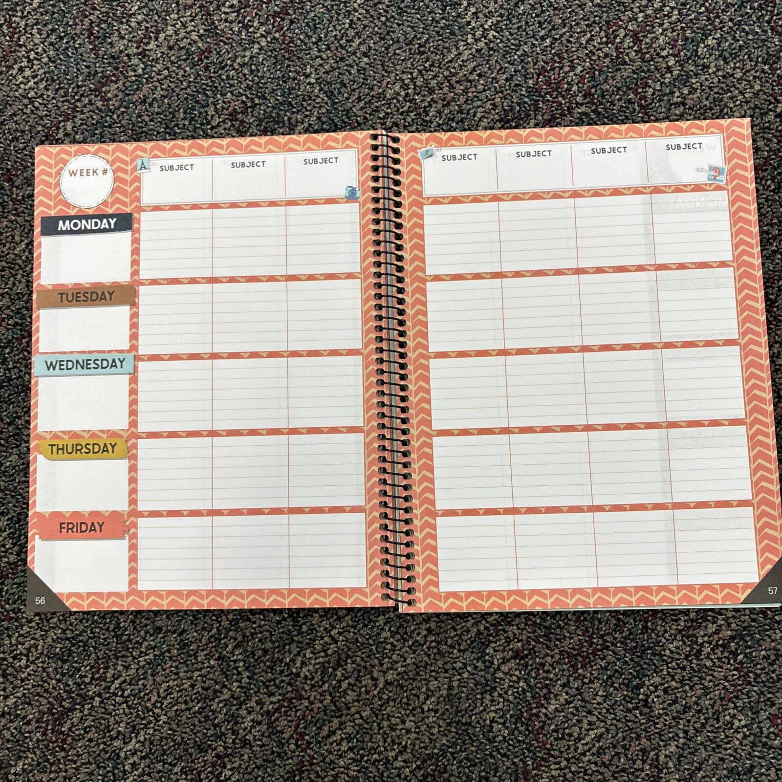 12 Month Teacher Planner W/Stickers & Tabs, Teachers Make A World Of Difference