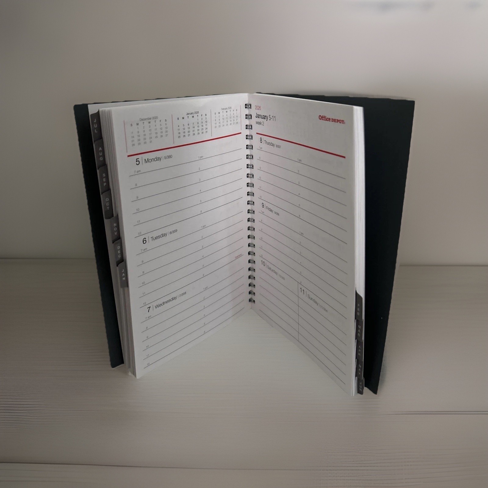 2025-2026 OD Brand Weekly/Monthly Academic Planner, 5″ x 8″, 30% Recycled, Gray