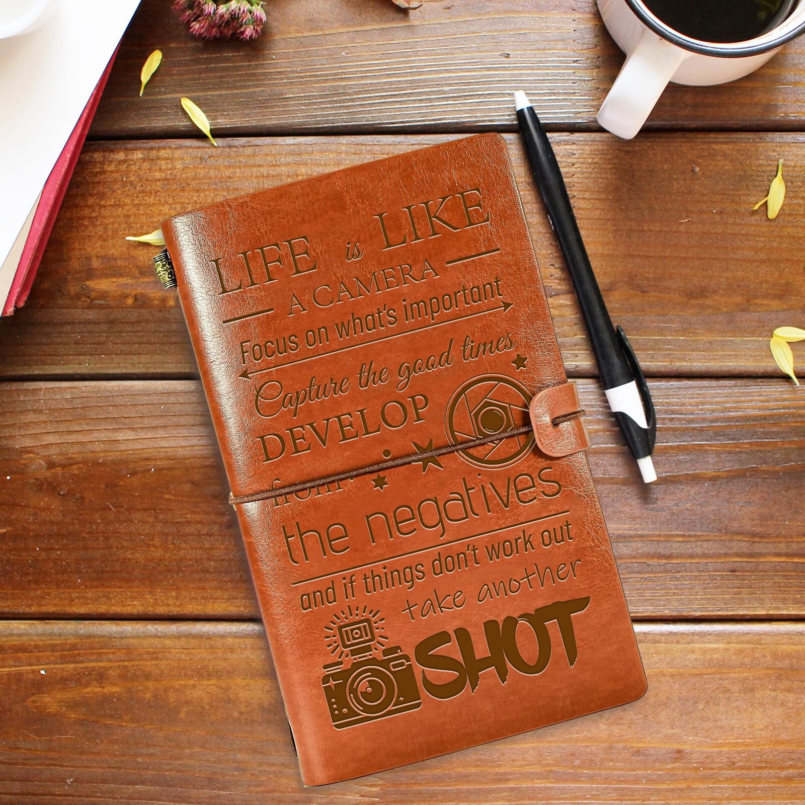 Photographer Gifts 136 Page Refillable Writing Journal Notebook Photo Lover