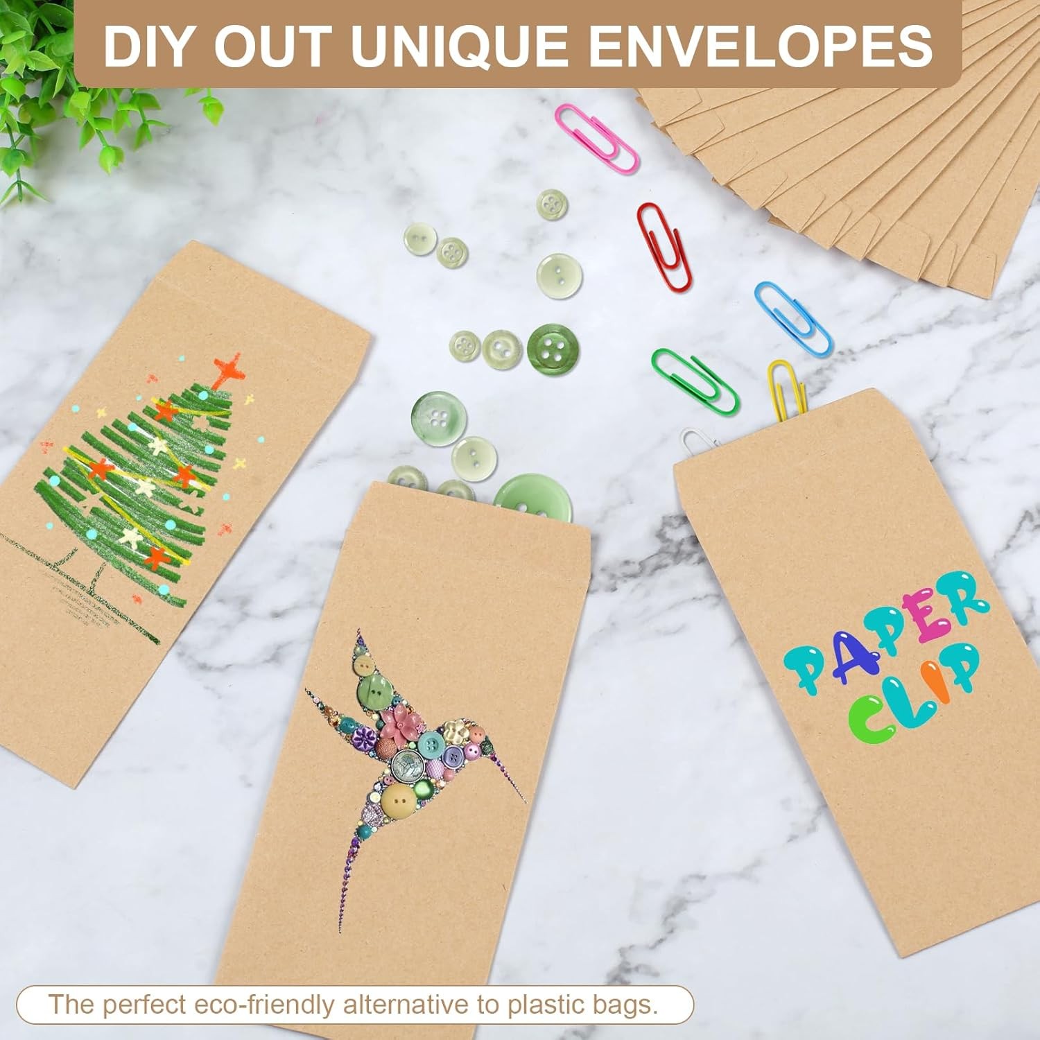 Money Envelopes for Cash 120 Pack 6.5 X 3.5 Cash Envelopes 100 Envelopes
