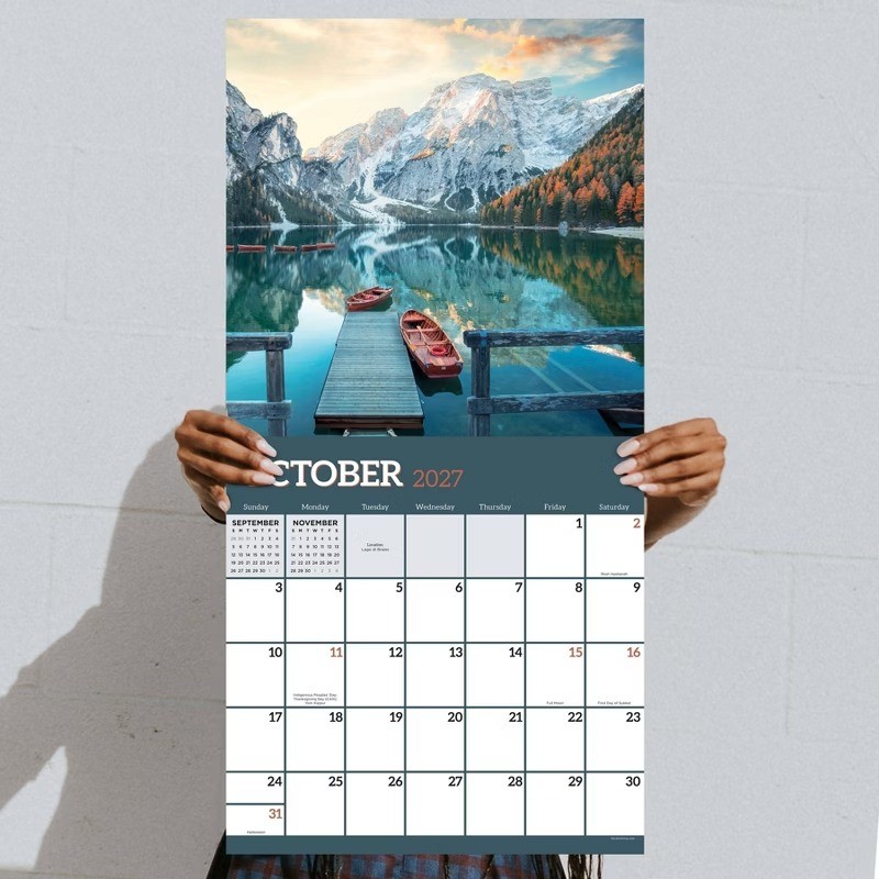 2027 Italy Wall Calendar 12×12 Inches FSC Certified Paper