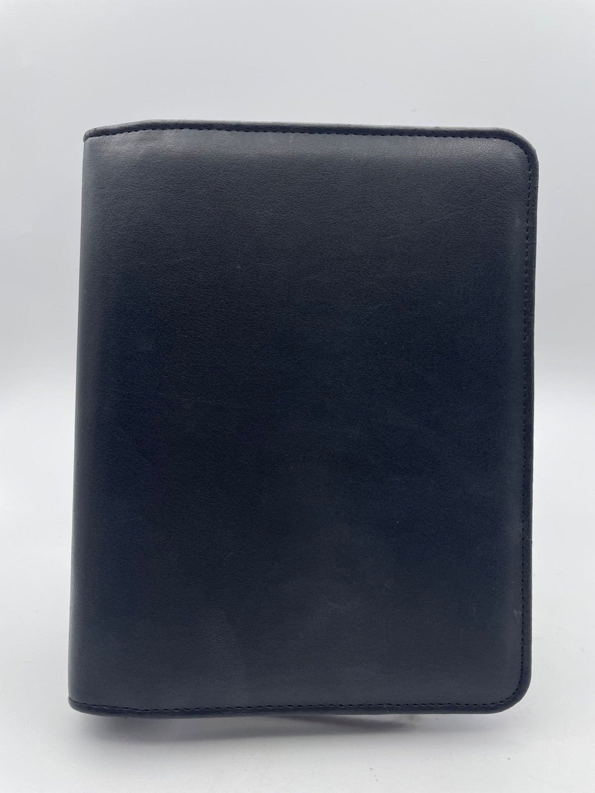 Franklin Covey Compact Planner Binder Black 1.5” 6 Ring Organizer open edge 6×8″