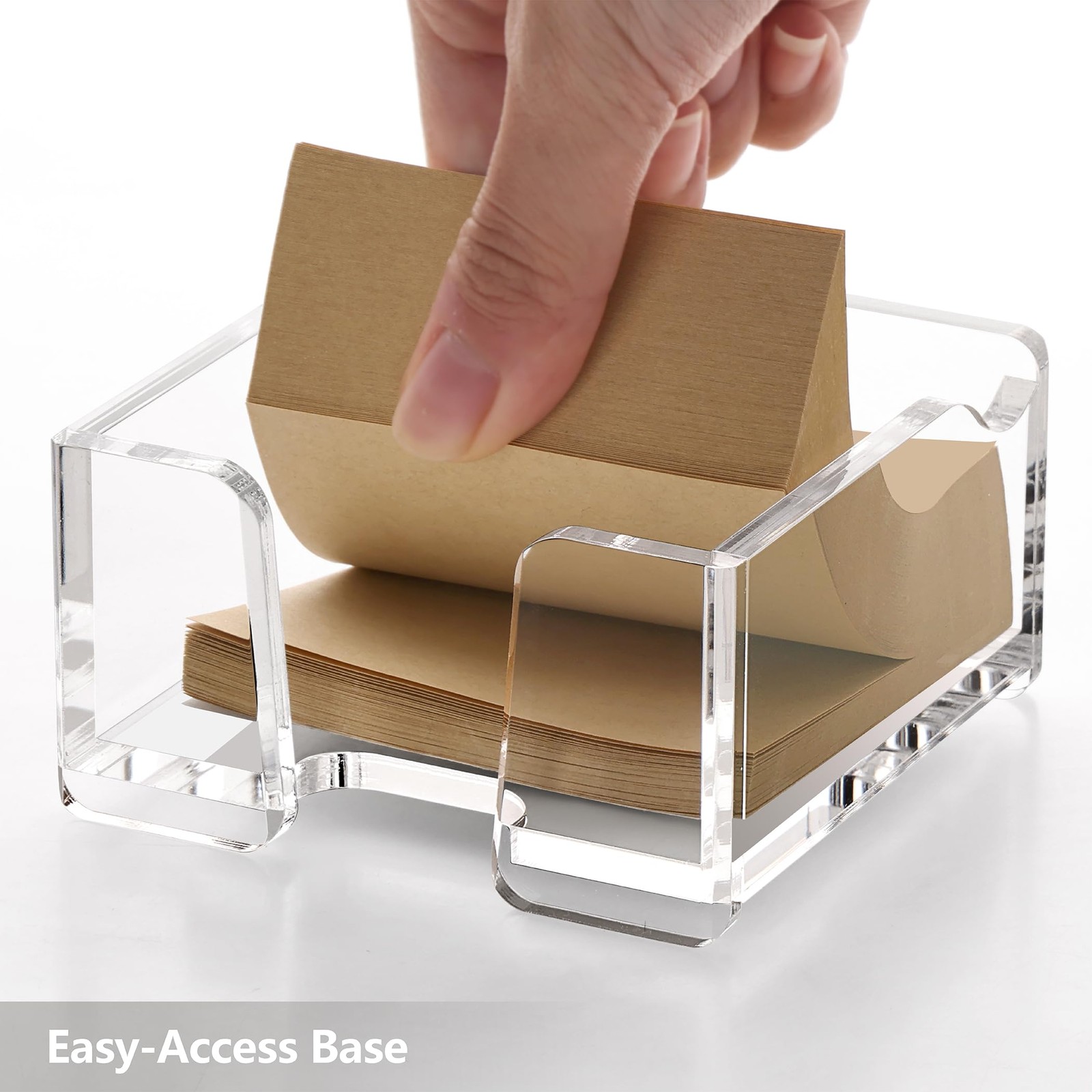 SANRUI Acrylic Sticky Note Holder , for Post-it Pad Transparent
