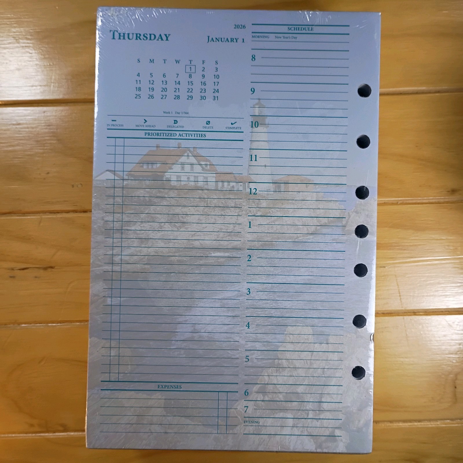 AT-A-GLANCE My Day 2026 With Monthly Calendar Size 4 Item #381-225 New.