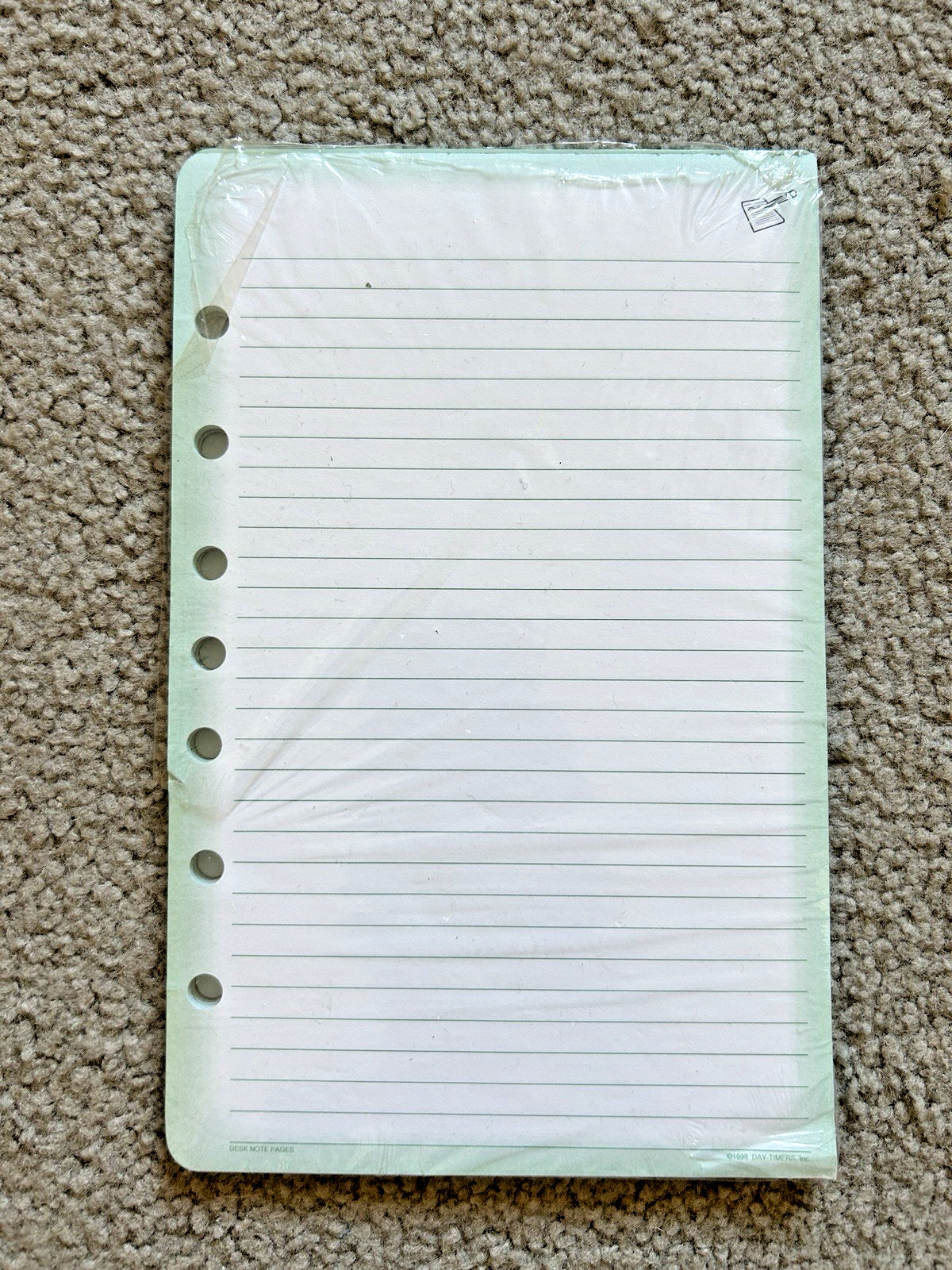 Vintage Day-Timer Note Pads 2 Pack 5.5×8.5 Desk Planner Refills Lined Made in US