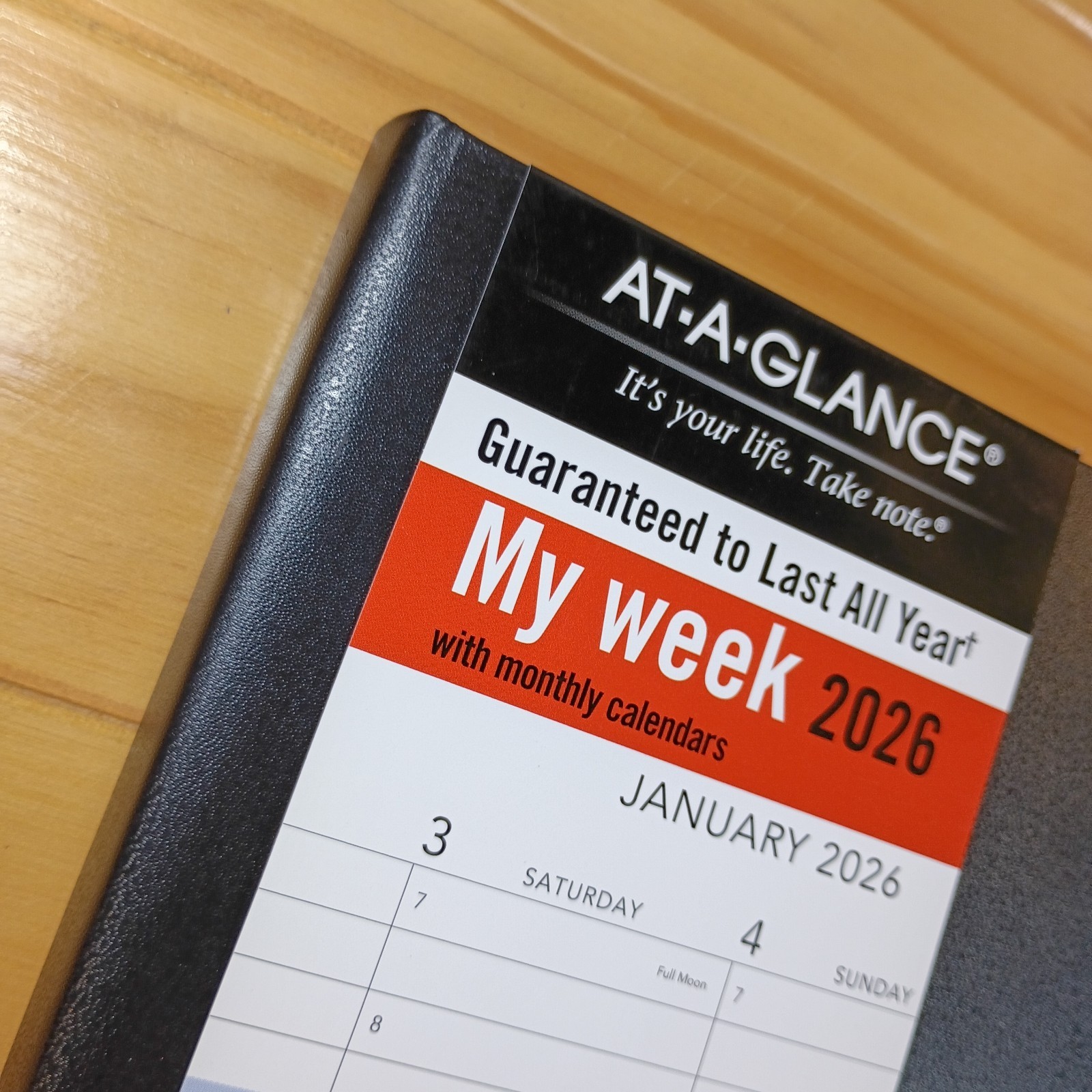 AT-A-GLANCE My Week 2026 Item #70-6950-50 Ink Bleed Resistant Hardcover New.