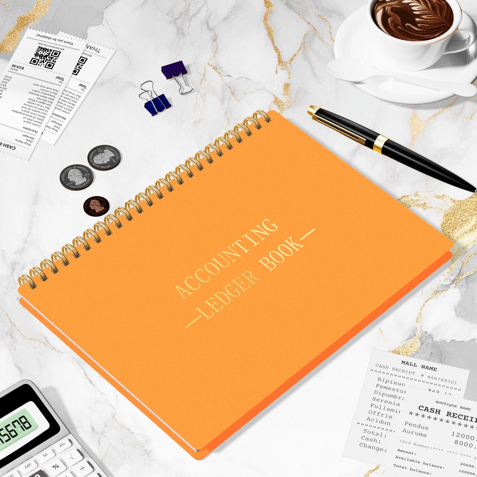 Accounting Ledger Book A5 Horizontal Ledger Books for Small Business Bookkeeping
