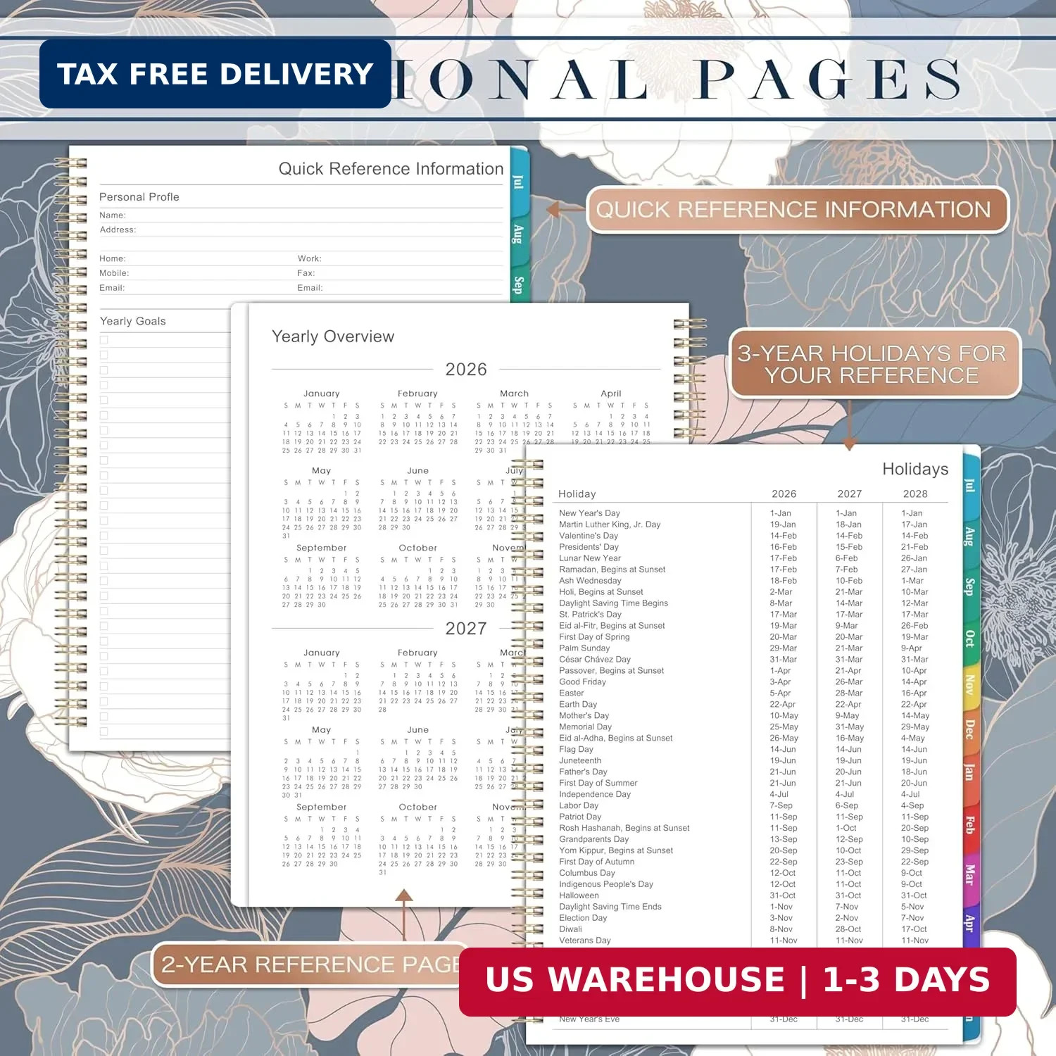 Planner 2026-2027 – Academic Planner 2026-2027, Jul.2026 – Jun.2027, 9″ x 11″, 2