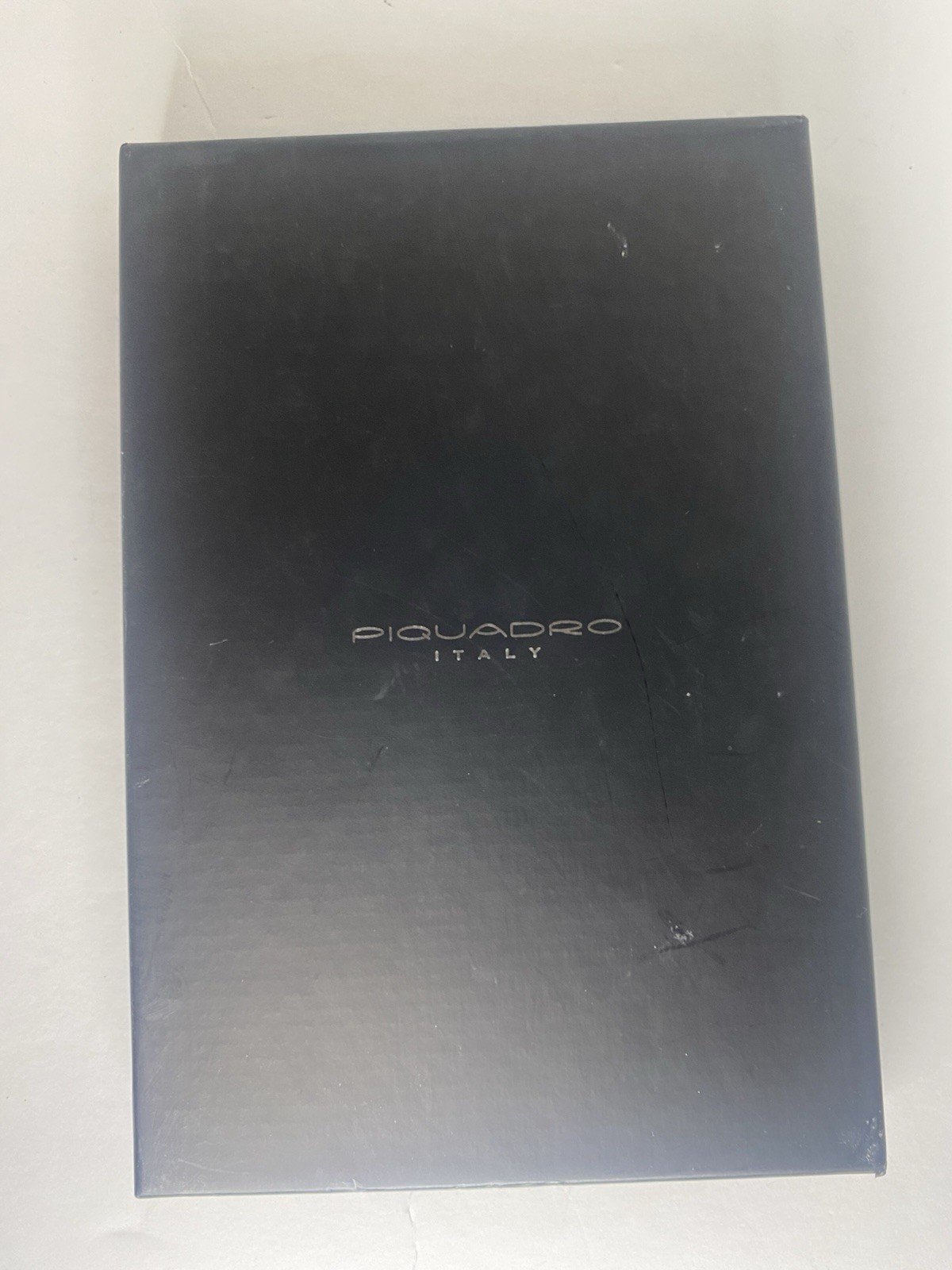 PIQUADRO Black Leather Address Book 8.5 x 6 ITALY 1996 Discontinued Boss Gift