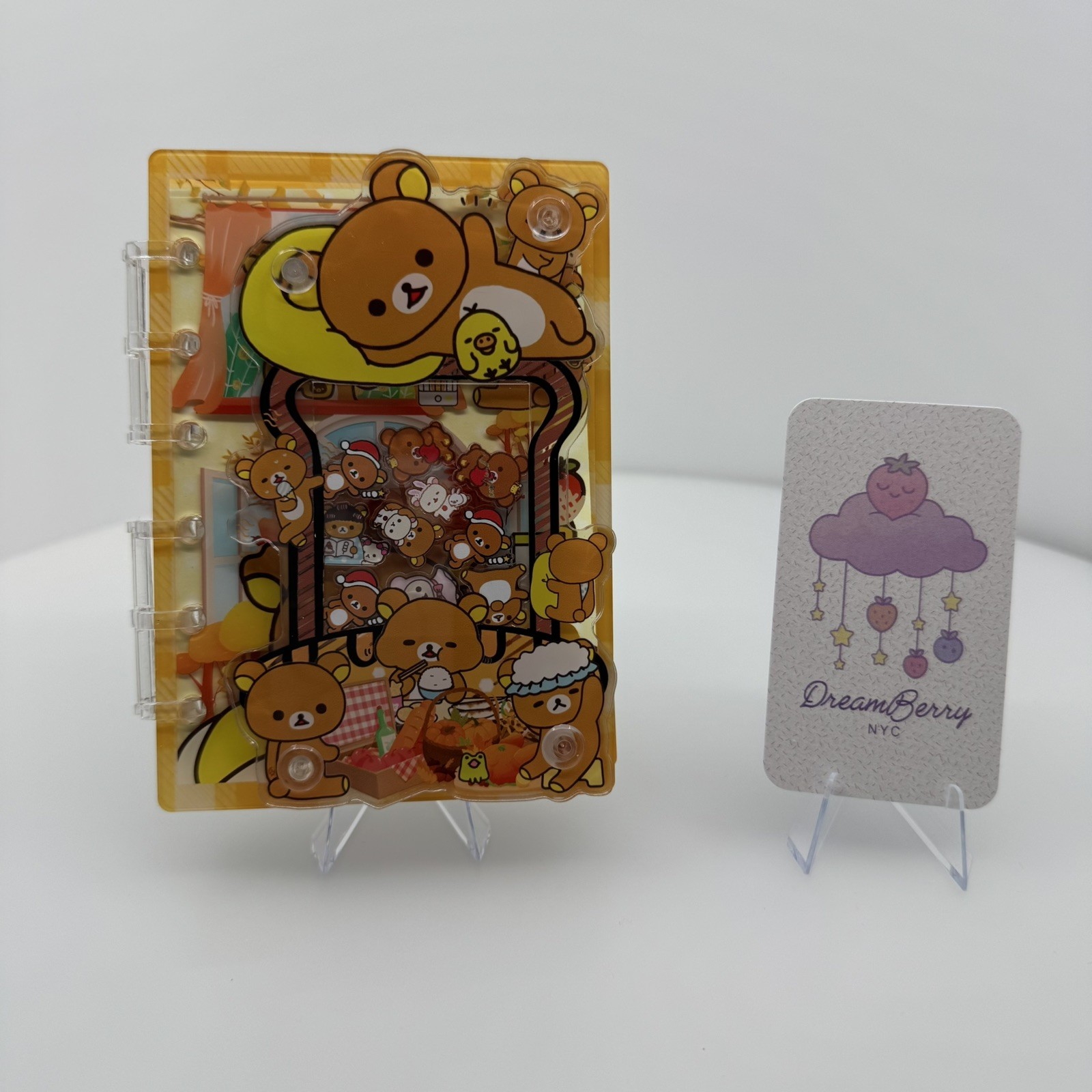 New Rilakkuma Acrylic Shaker Mini Notebook (A7 size- Small)