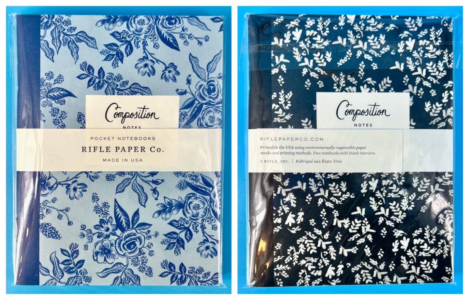NEW Rifle Paper Co Notebook Pocket Size Composition Notes Sealed 5.5 X 4 Floral