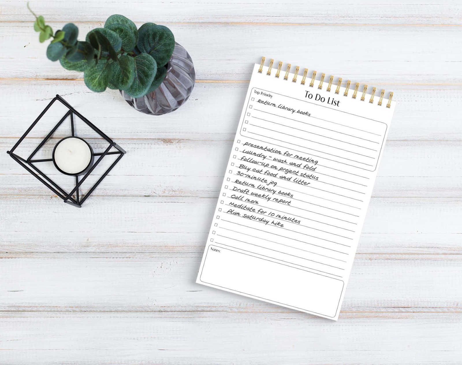 To Do List Mini Notepads, 5.5″ x 8.5″, Planning Note Pads, 50 Sheets Per Pad,…