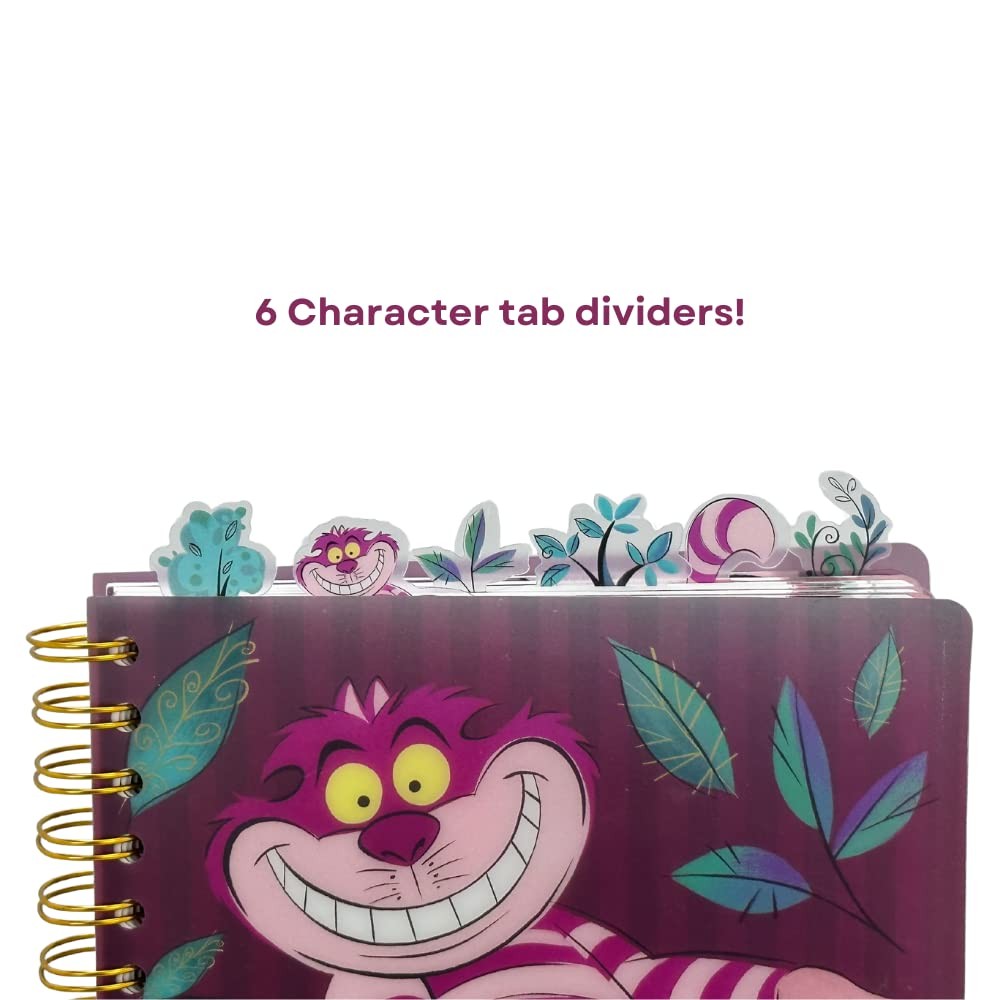 Cheshire Cat Spiral Bound Notebook 144 Lined Pages Alice In Wonderland 8X7