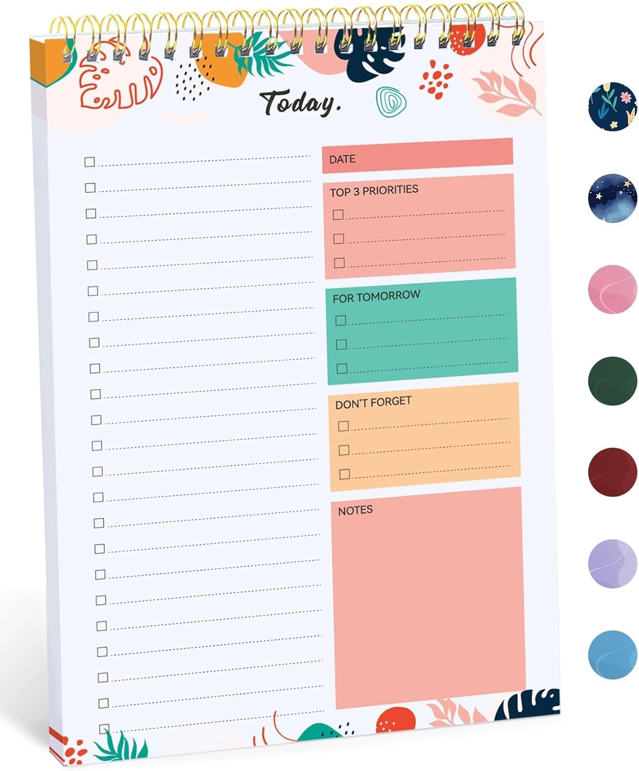 Versatile Daily Planner Notepad – 52 Ruled Sheets, 9.8×6.5 for Organized Living