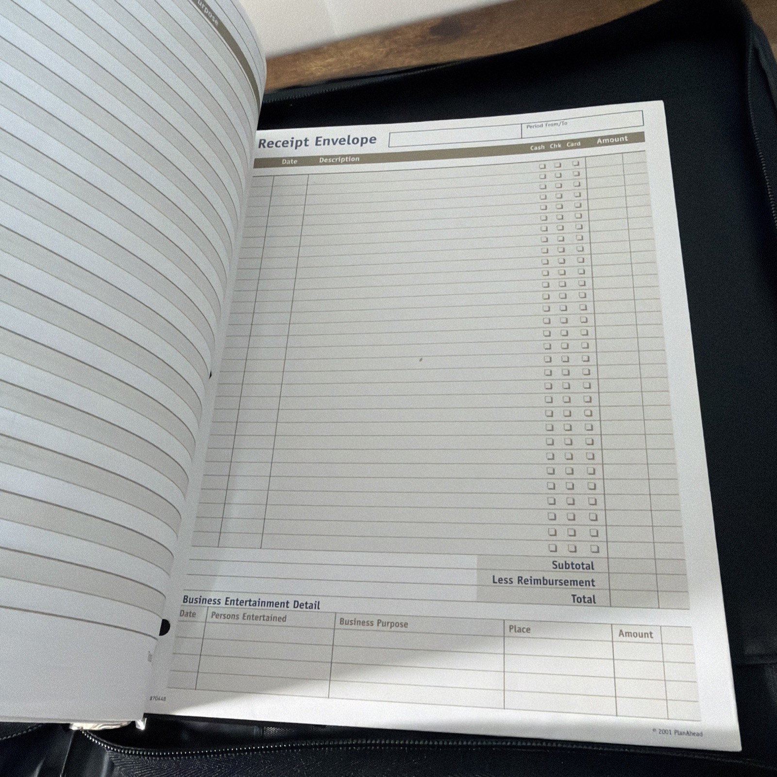 DAY-TIMER Planner Portfolio Organizer Black Faux Leather 3 Ring w/Handles 14×11″