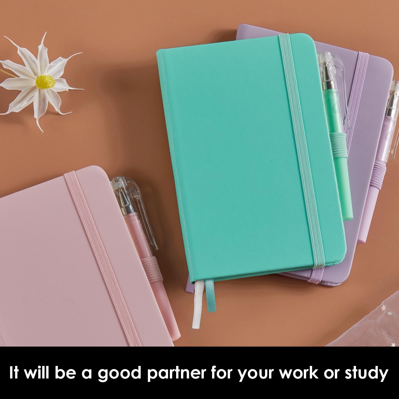 3 Pack Small Notebook Pocket Journals for Women, 3.7″ x 5.7″ A6 Mini Pocket S