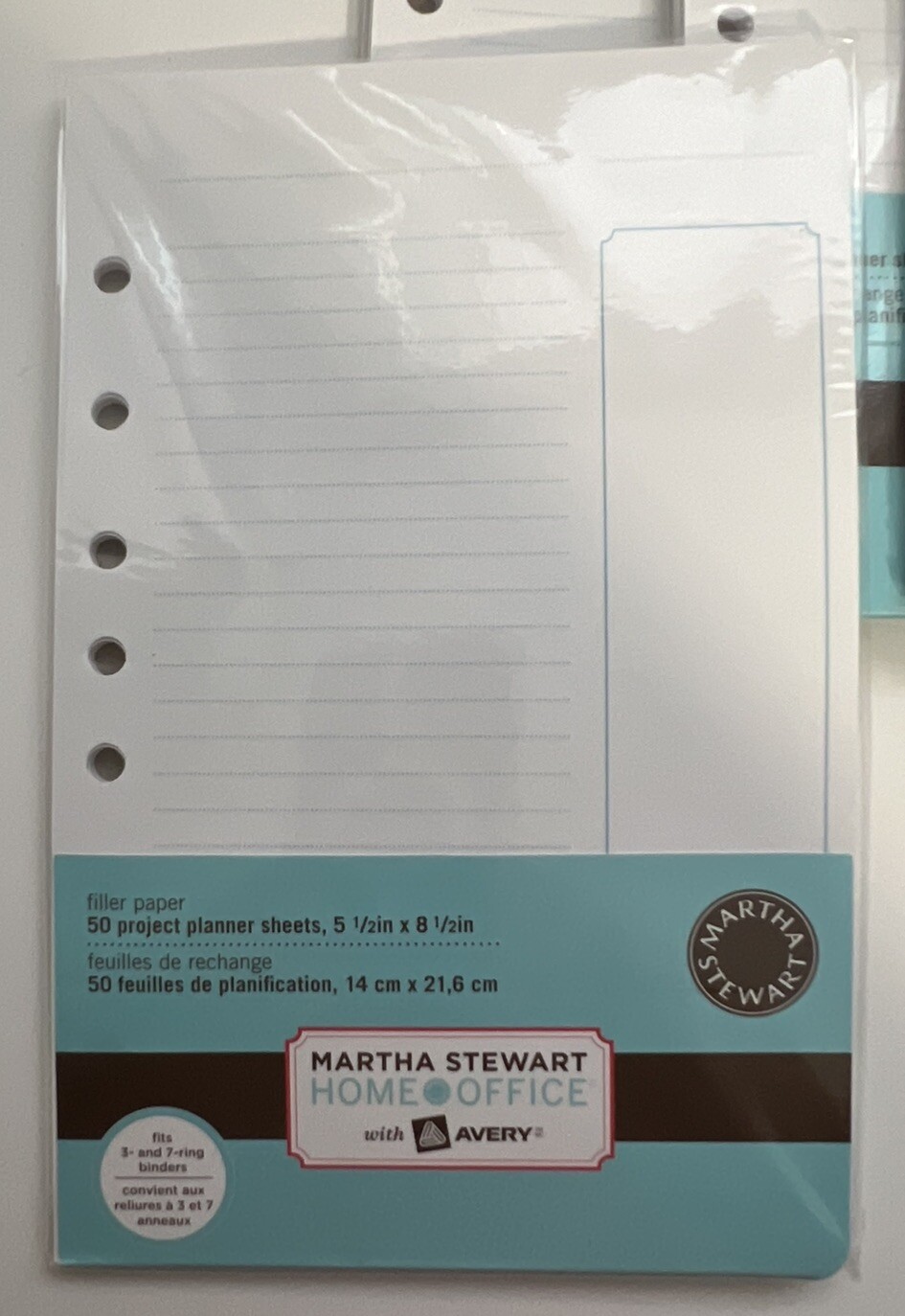 2 Martha Stewart Avery Filler Paper Project Planner Sheets 5.5 X 8.5 400 Sheets