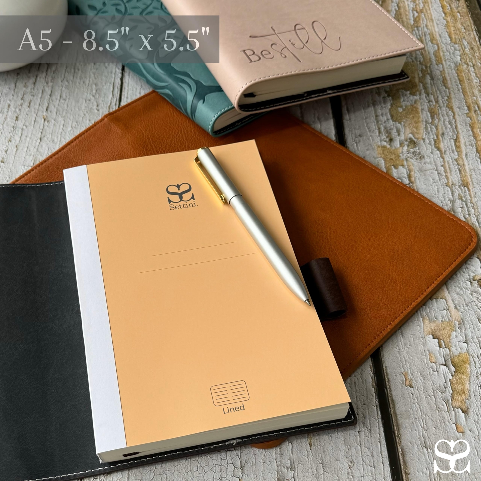 Lined Journal Notebook Refill A5 Size 100gsm Ruled Notepad 256 Pages 8.25in