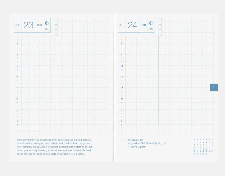 Hobonichi Techo 2026 original A6 Size Book Planner English Version