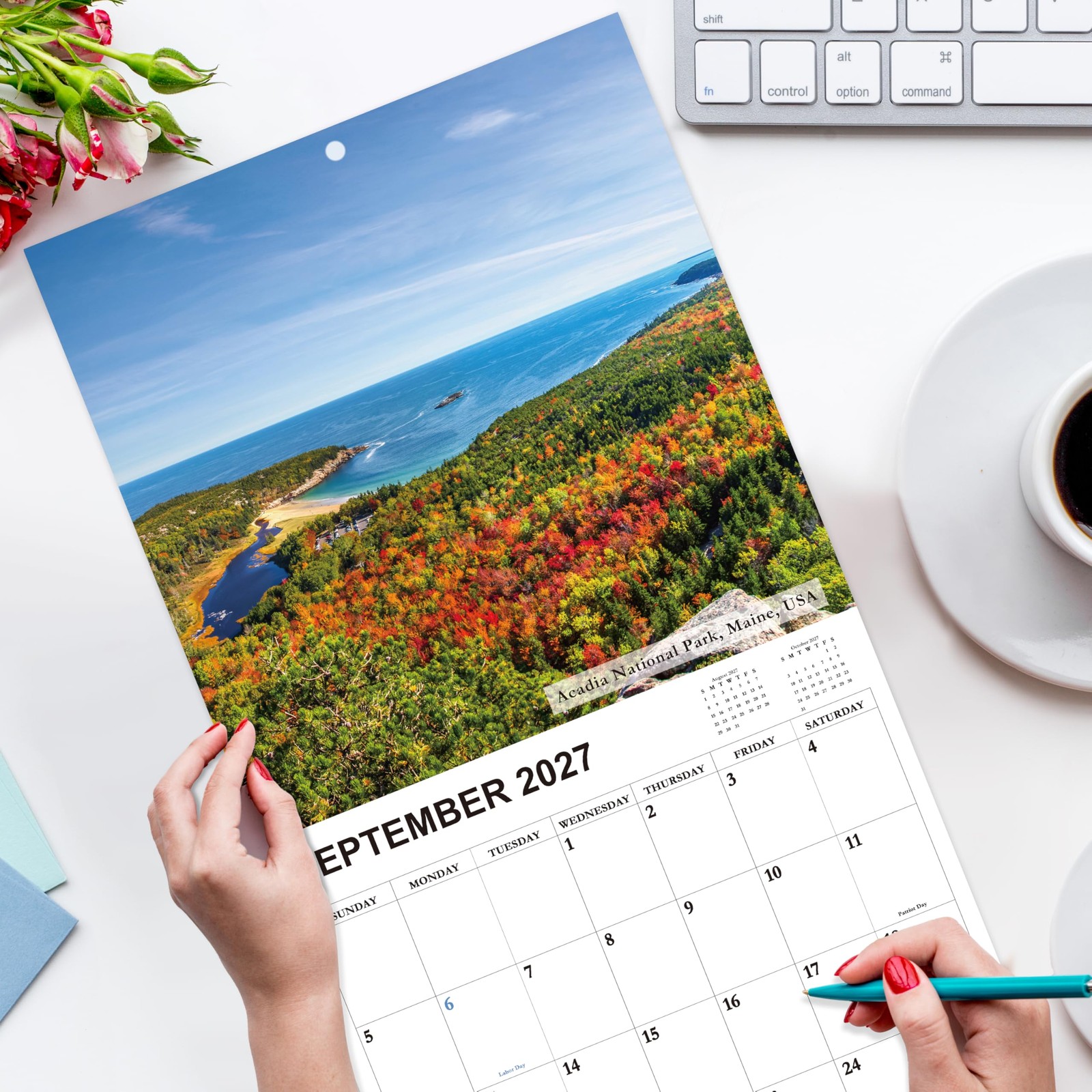 2026-2027 Calendar – 18-Month Wall from 12″ x 24″(open)