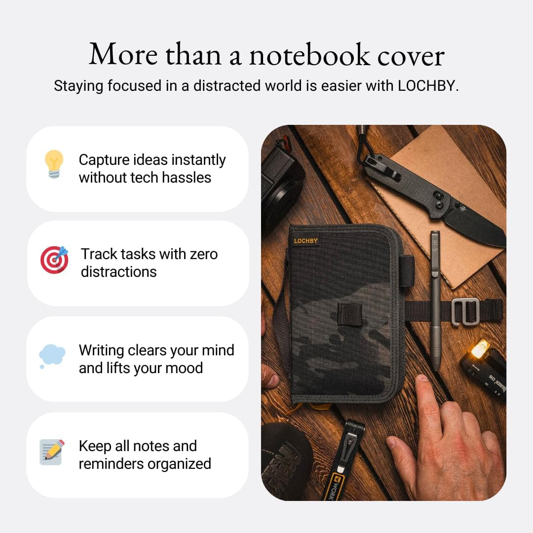 ® Mini Field Journal | Water Resistant Waxed Canvas | Pen Loop | Included Tomoe