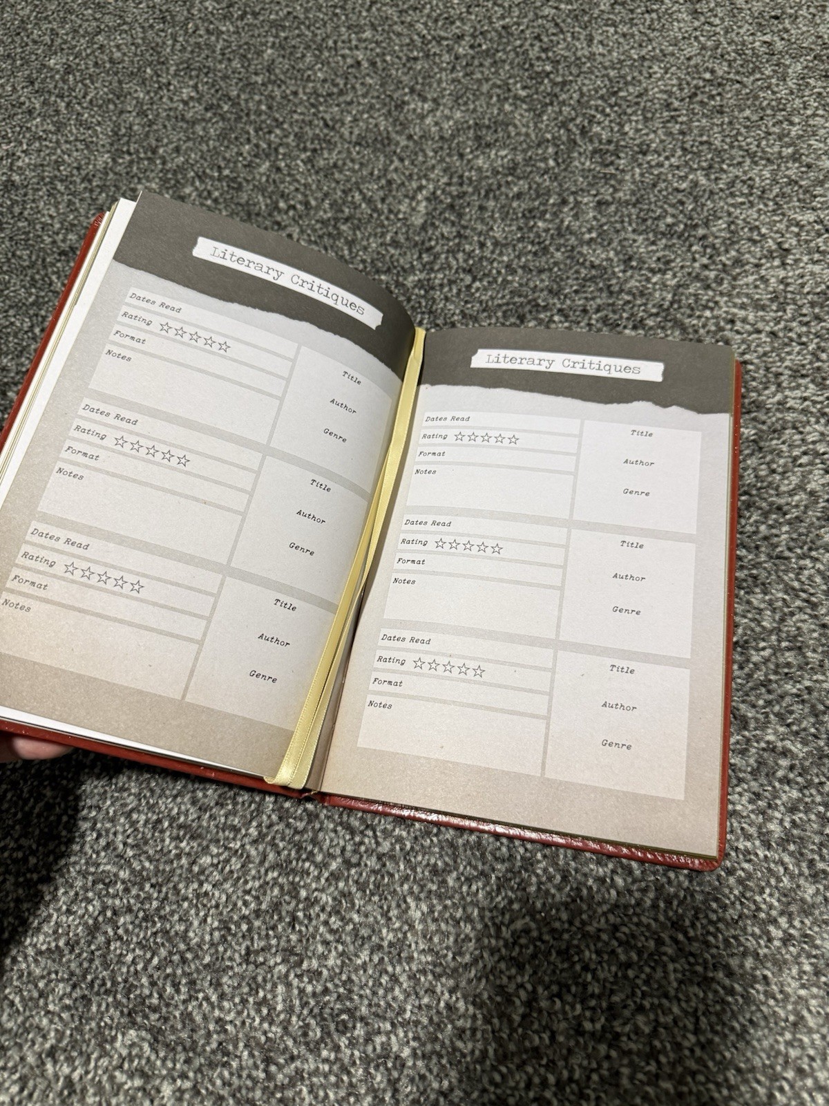 Owlcrate Reading Planner Journal Notebook Book Tracker Undated Any Year