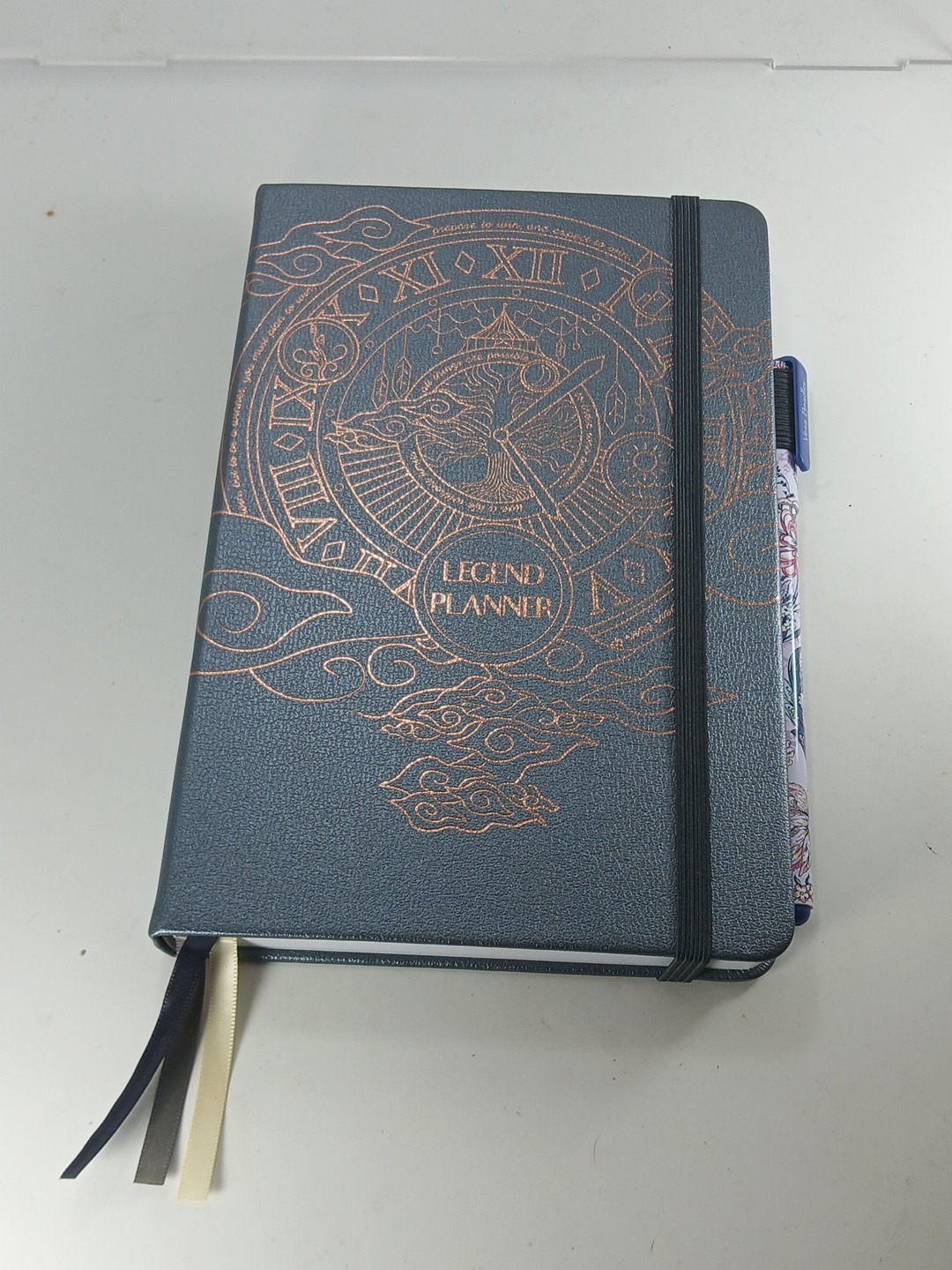 NEW Legend Blue Personal Planner Goal Tracker, w/ Vera Bradley Pin & Stickers