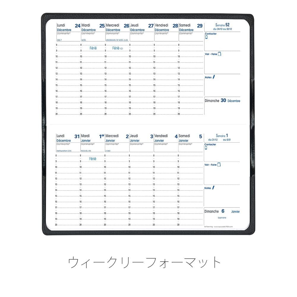 Quo Vadis 2025 Edition Planner Diary “By Planning/Anpara” (Weekly Vertical, Janu