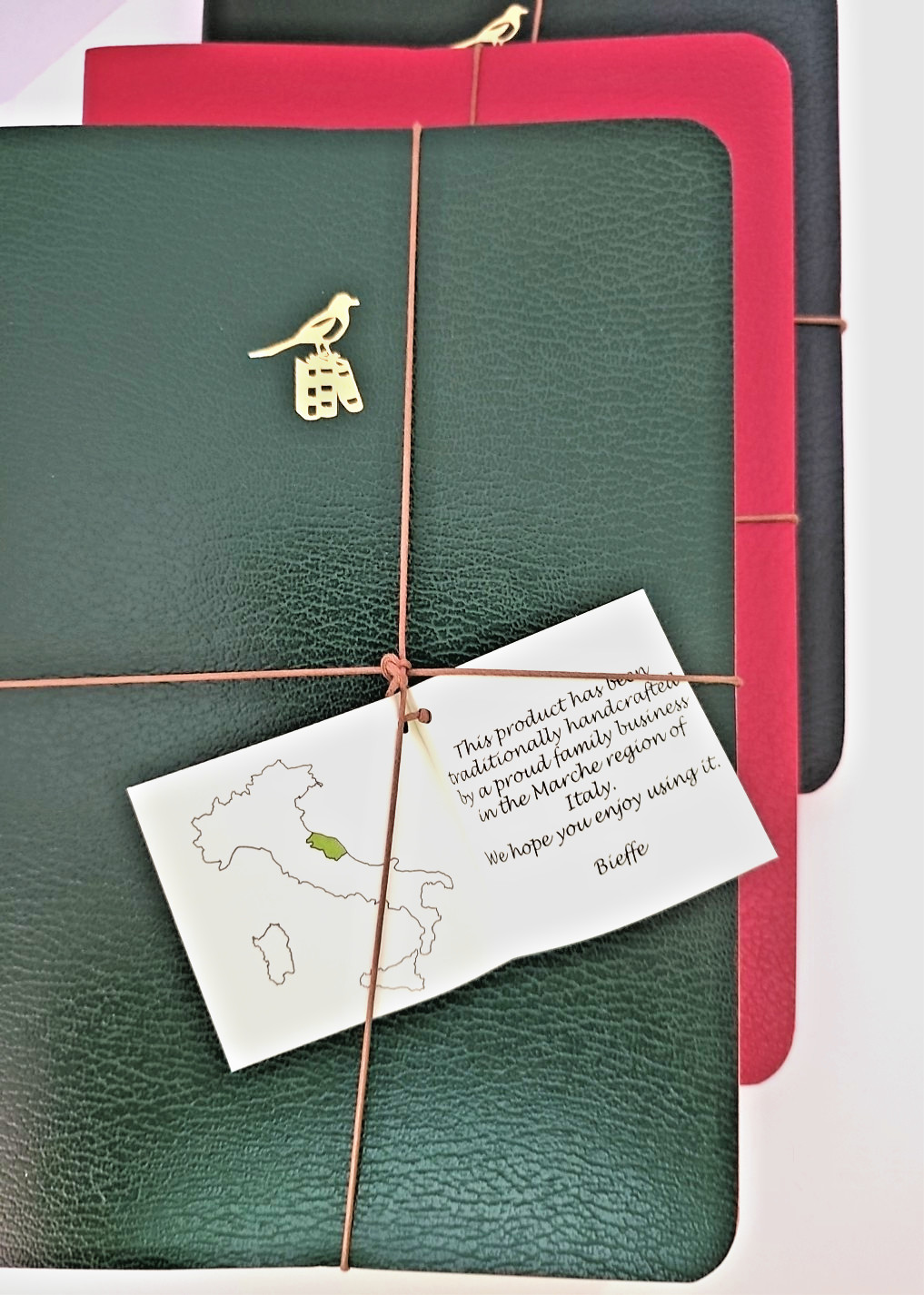 Bieffe 3 Journal Notebooks Handmade in Italy 5.5″ x 8″ NWT ~ CHOOSE COLOR