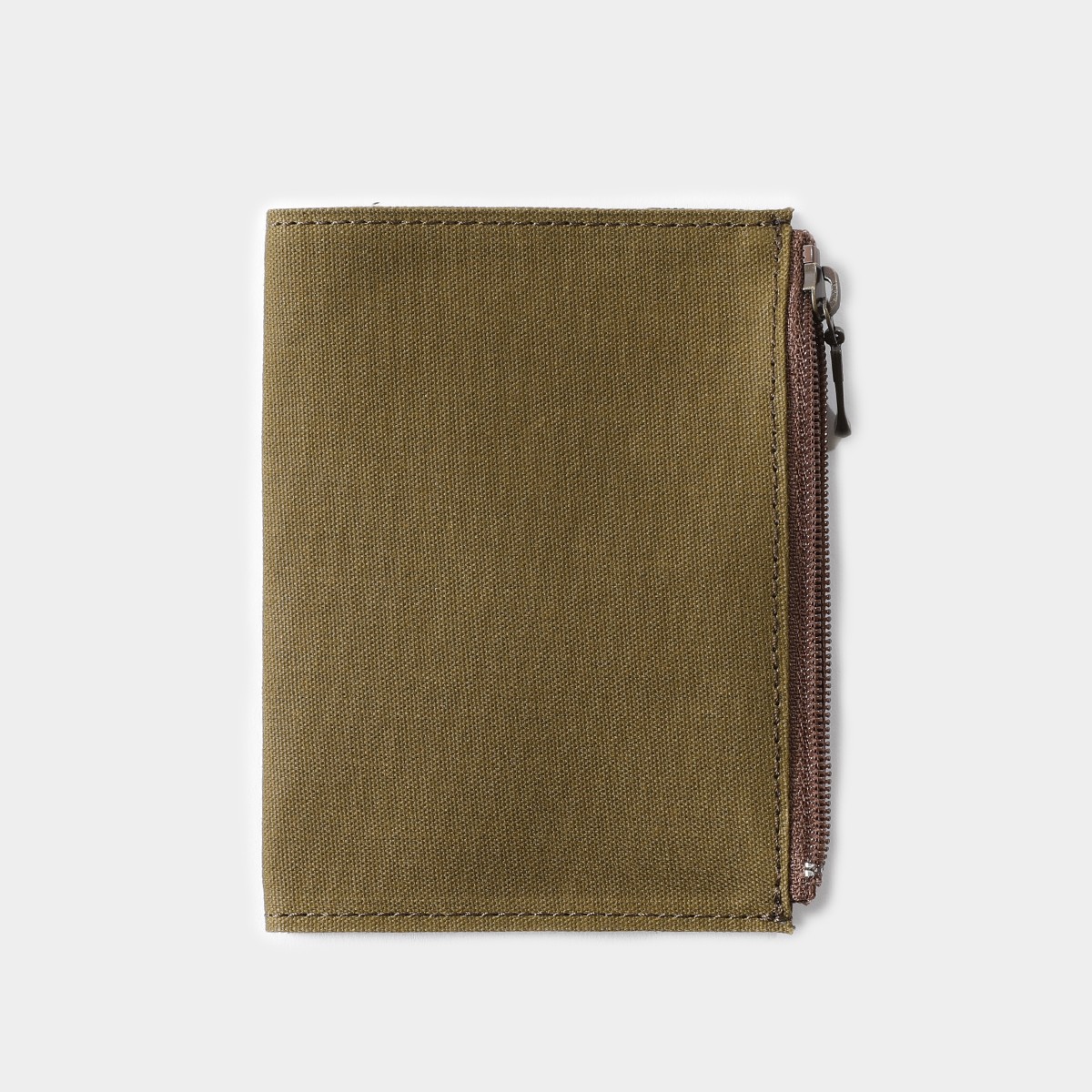 Traveler’s Notebook Passport Cotton Zipper Case Olive Japan 2 Pocket Insert