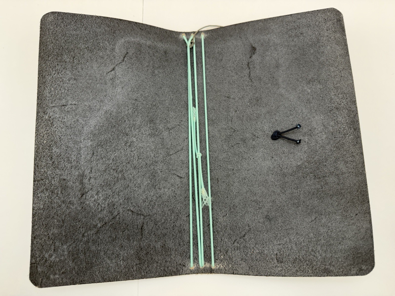 Handmade B6 Slim Leather Traveler’s Notebook Cover Gray Owl 4 Band TN
