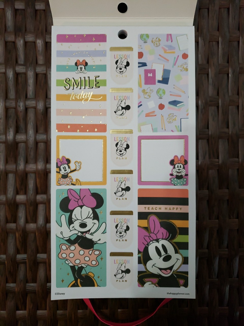 Happy Planner Disney All Smiles Minnie Mouse Teacher VALUE PACK STICKERS 767 Pcs