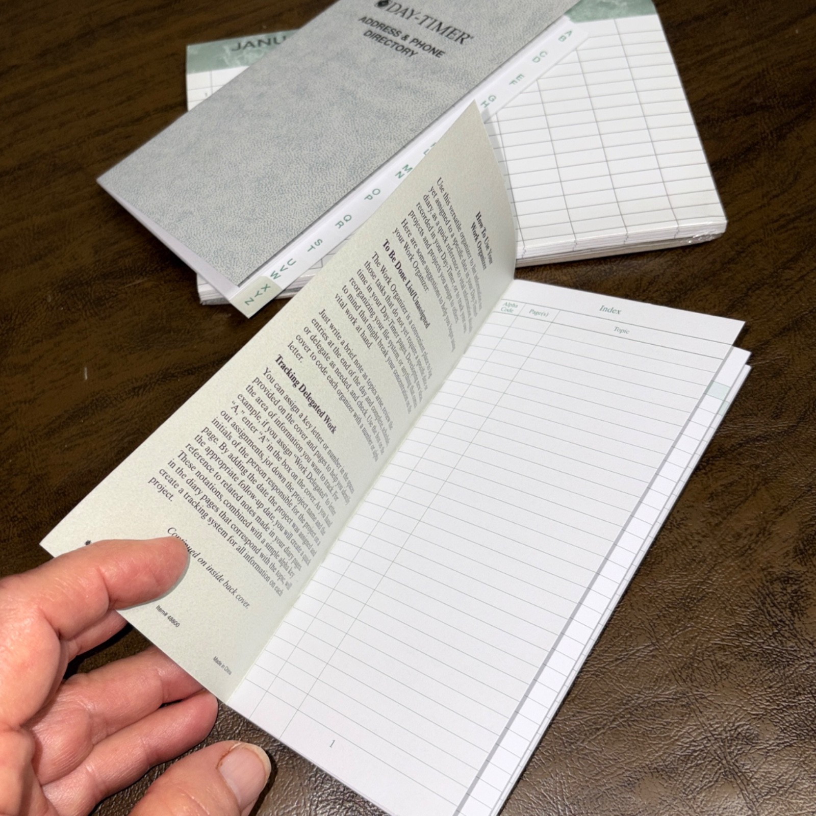 Day-Timer July 2026-June ’27 Pocket Wirebound 2 Page/Day Original Planner Refill