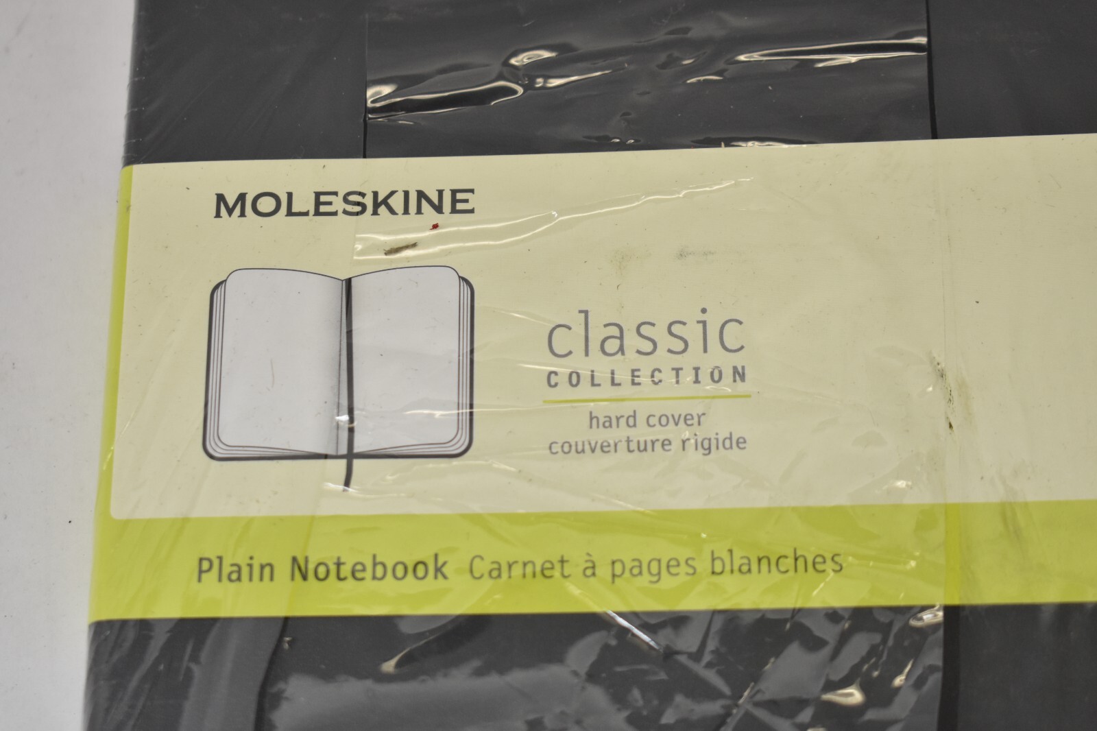 Moleskine Classic Collection Plain Notebook Hard Cover Black X-Large Genuine OEM