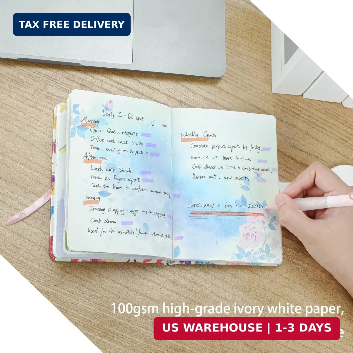 SIIXU Pretty Small Pocket Notebook for Women – Ideal Travel Journal with Unique
