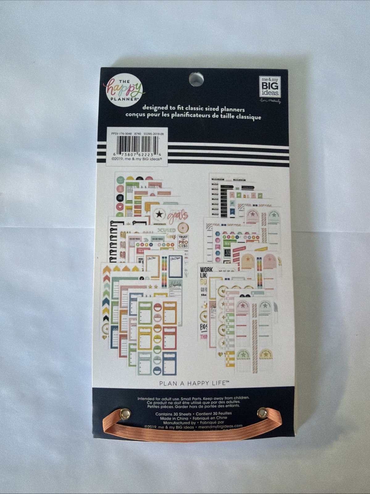 The Classic Happy Planner Goals Objectifs Value Pack Stickers 683 New