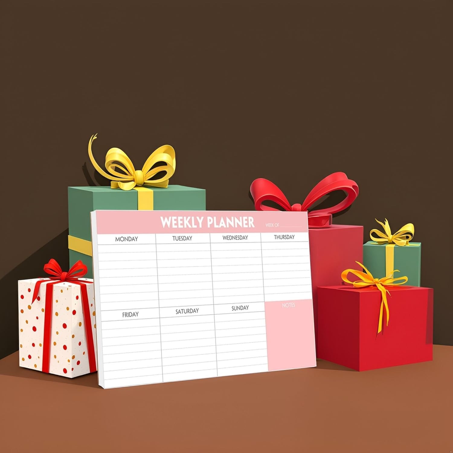 Weekly Planning Pad – Tear off to Do List Pad with Daily Schedule & Calendar, 52