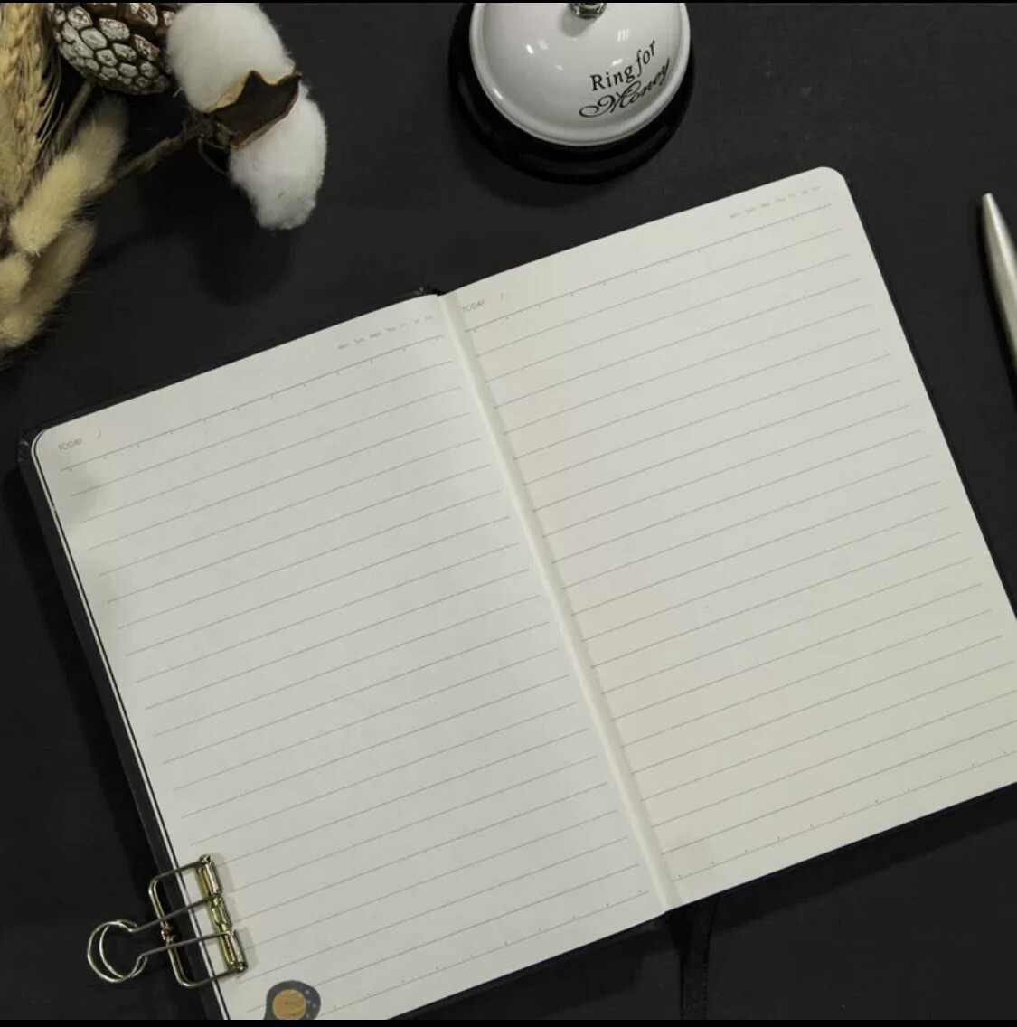 Notebook with AR, 5×7,4 in. Eye of the Universe, Moon, Planet, Hard Cover 112p