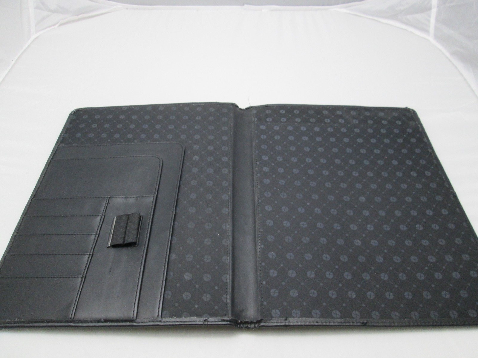 Black Portfolio Folder Organizer Planner Notepad 8.5″x11″ Legal Pad Folio