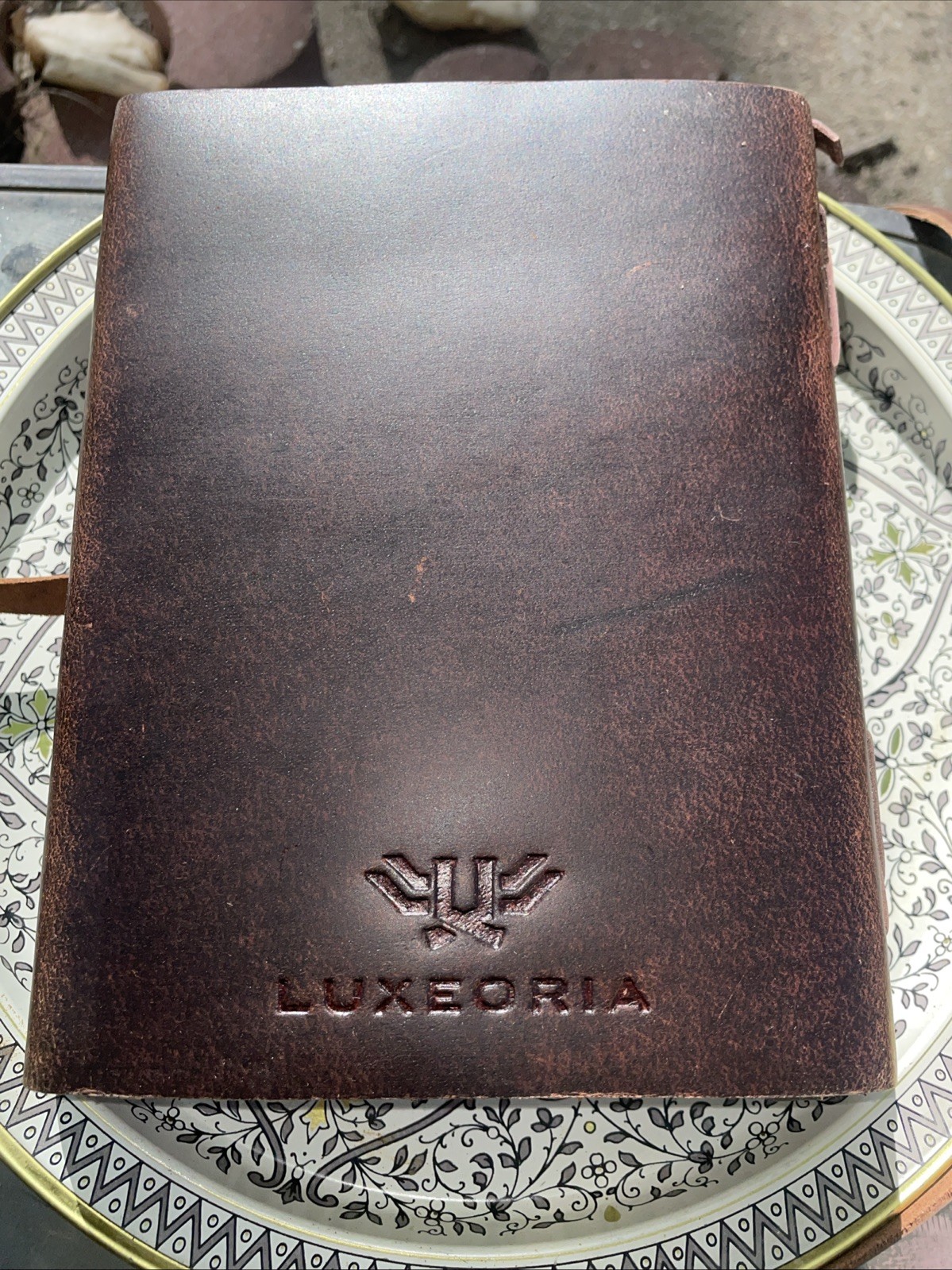 Luxeoria Leather Journal 8.5″ X 6.5″ X 1.5″ Vintage Brown, Vintage Paper