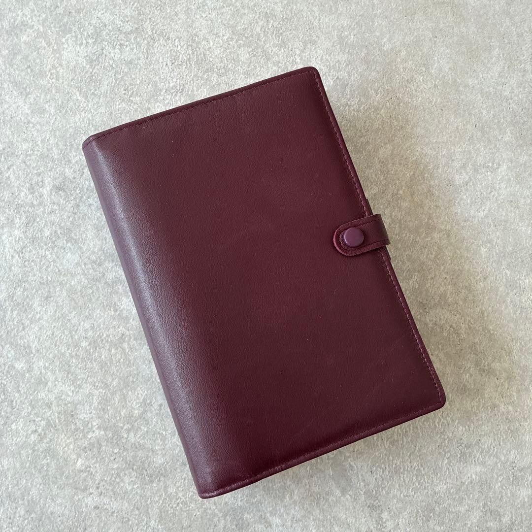 Filofax Vintage Leather Agenda Organizer Planner Cover 185×135mm Unused