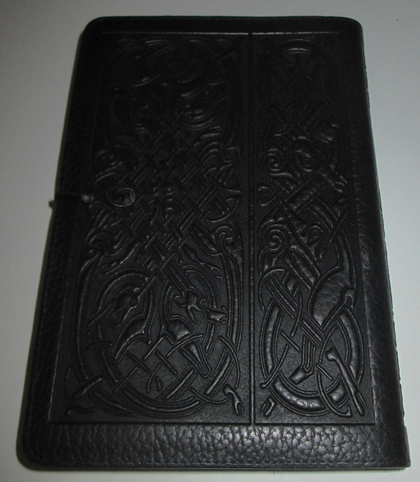 Oberon CELTIC JOURNAL COVER & BOUND JOURNAL BOOK Black DESIGN ON FRONT & BACK