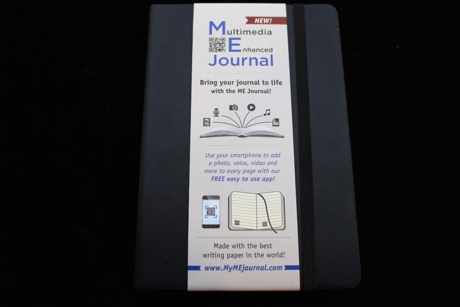 Quo Vadis Multimedia Enhanced ME Journal 4 X 6 Lined Black