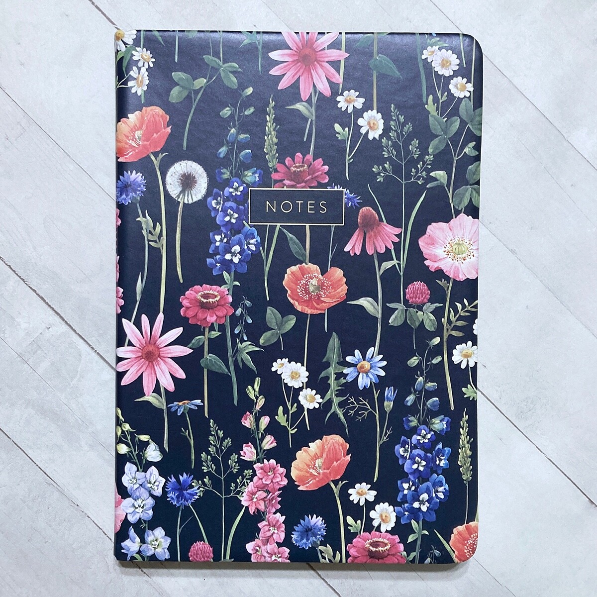 Eccolo Wildflower Journal Notebook 8.25″ Faux Leather Lined Designer